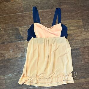 Orange and Navy LuLulemon top